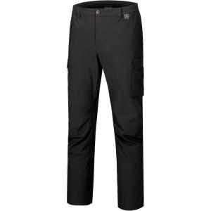 imageLittle Donkey Andy Mens Waterproof Rain Hiking Pants Lightweight Quick Dry Outdoor Mountain PantsBlack
