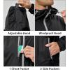 imageLittle Donkey Andy Mens Lightweight Windbreaker Jacket Breathable Windproof Hooded Wind Coat Hiking Running Golf TravelBlack