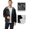 imageLittle Donkey Andy Mens Lightweight Windbreaker Jacket Breathable Windproof Hooded Wind Coat Hiking Running Golf TravelBlack