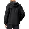 imageLittle Donkey Andy Mens Lightweight Windbreaker Jacket Breathable Windproof Hooded Wind Coat Hiking Running Golf TravelBlack