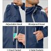 imageLittle Donkey Andy Mens Lightweight Windbreaker Jacket Breathable Windproof Hooded Wind Coat Hiking Running Golf TravelDark Blue