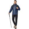 imageLittle Donkey Andy Mens Lightweight Windbreaker Jacket Breathable Windproof Hooded Wind Coat Hiking Running Golf TravelDark Blue