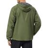 imageLittle Donkey Andy Mens Lightweight Windbreaker Jacket Breathable Windproof Hooded Wind Coat Hiking Running Golf TravelPesto Green