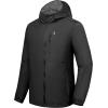 imageLittle Donkey Andy Mens Windbreak Jacket Quick Drying Water Repellent Light Jackets for Men Wrinkle ReductionBlack