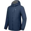 imageLittle Donkey Andy Mens Windbreak Jacket Quick Drying Water Repellent Light Jackets for Men Wrinkle ReductionBlack Blue