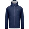 imageLittle Donkey Andy Mens Ultra Light Rain Jacket Stretch Waterproof Raincoat with Hood for Hiking RunningSapphire Blue
