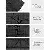 imageLittle Donkey Andy Womens Puffer Vest Cap Sleeve Quilted Lightweight Down Jacket for Hiking TravelBlack