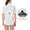 imageLittle Donkey Andy Womens UPF 50 UV Protection Shirt Breathable Short Sleeve Fishing Hiking Shirts Quick DryMarshmallow