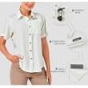 imageLittle Donkey Andy Womens UPF 50 UV Protection Shirt Breathable Short Sleeve Fishing Hiking Shirts Quick DryMarshmallow