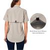 imageLittle Donkey Andy Womens UPF 50 UV Protection Shirt Breathable Short Sleeve Fishing Hiking Shirts Quick DryWood Ash