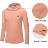 imageLittle Donkey Andy Mens 14 Zip UPF 50 Sun Protection Breathable Hooded Shirt Long Sleeve Lightweight PulloverOrange