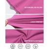 imageLittle Donkey Andy Womens Short Sleeve Quick Dry TShirt with Hood Sun Protection Workout Stretch Basic Tops TeeRose Red