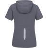 imageLittle Donkey Andy Womens Short Sleeve Quick Dry TShirt with Hood Sun Protection Workout Stretch Basic Tops TeeSteel Gray