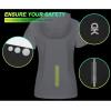 imageLittle Donkey Andy Womens Short Sleeve Quick Dry TShirt with Hood Sun Protection Workout Stretch Basic Tops TeeWhite