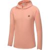 imageLittle Donkey Andy Mens 14 Zip UPF 50 Sun Protection Breathable Hooded Shirt Long Sleeve Lightweight PulloverOrange