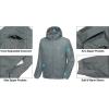 imageLittle Donkey Andy Mens Hooded Winter Lightweight Coat Waterresistant Warm Quilted Jacket with Recycled InsulationGrey