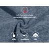 imageLittle Donkey Andy Mens Lightweight Warm Polar Fleece Running Jacket Hooded Full Zip Hiking Golf Casual JacketBlue Heather