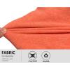 imageLittle Donkey Andy Mens Lightweight Warm Polar Fleece Running Jacket Hooded Full Zip Hiking Golf Casual JacketOrange Heather