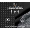 imageLittle Donkey Andy Mens Quick Dry Warm Lightweight Running Jacket Full Zip Thermal Hybrid Thumbholes Golf Track JacketBlack Heather