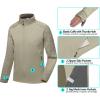 imageLittle Donkey Andy Mens Quick Dry Warm Lightweight Running Jacket Full Zip Thermal Hybrid Thumbholes Golf Track JacketDeep Khaki Heather