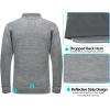 imageLittle Donkey Andy Mens Quick Dry Warm Lightweight Running Jacket Full Zip Thermal Hybrid Thumbholes Golf Track JacketGrey Heather