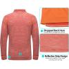 imageLittle Donkey Andy Mens Quick Dry Warm Lightweight Running Jacket Full Zip Thermal Hybrid Thumbholes Golf Track JacketOrange Heather