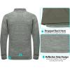 imageLittle Donkey Andy Mens Quick Dry Warm Lightweight Running Jacket Full Zip Thermal Hybrid Thumbholes Golf Track JacketSage Heather