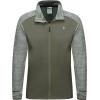 imageLittle Donkey Andy Mens Quick Dry Warm Lightweight Running Jacket Full Zip Thermal Hybrid Thumbholes Golf Track JacketSage Heather