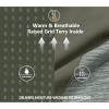 imageLittle Donkey Andy Mens Quick Dry Warm Lightweight Running Jacket Full Zip Thermal Hybrid Thumbholes Golf Track JacketSage Heather