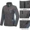 imageLittle Donkey Andy Womens Lightweight Recycled Polar Fleece Hiking Jacket Full Zip Thermal Ski Travel Outerwear