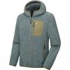 imageLittle Donkey Andy Mens Lightweight Warm Polar Fleece Running Jacket Hooded Full Zip Hiking Golf Casual JacketDeep Green Heather