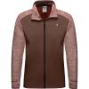 imageLittle Donkey Andy Mens Quick Dry Warm Lightweight Running Jacket Full Zip Thermal Hybrid Thumbholes Golf Track JacketDark BrownRed
