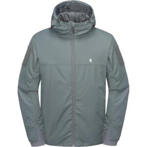 imageLittle Donkey Andy Mens Hooded Winter Lightweight Coat Waterresistant Warm Quilted Jacket with Recycled InsulationGrey