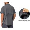 imageLittle Donkey Andy Mens Lightweight UPF 50 Short Sleeve Shirt Breathable Fishing Hiking Shirt AirHoles TechCarbon Heathershort