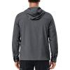 imageLittle Donkey Andy Mens UPF 50 Sun Protection Jacket Full Zip Lightweight Hoodie Summer Shirts for Hiking Fishing OutdoorGrey