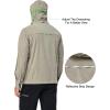 imageLittle Donkey Andy Mens UPF 50 Sun Protection Jacket Full Zip Lightweight Hoodie Summer Shirts for Hiking Fishing OutdoorRock Grey