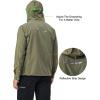imageLittle Donkey Andy Mens UPF 50 Sun Protection Jacket Full Zip Lightweight Hoodie Summer Shirts for Hiking Fishing OutdoorSage