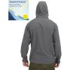 imageLittle Donkey Andy Mens UPF 50 Sun Protection Jackets Stretch Breathable Hoodie Summer Shirts for HikingCastlerock