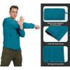 imageLittle Donkey Andy Mens UPF 50 Sun Protection Jackets Stretch Breathable Hoodie Summer Shirts for HikingFjord Blue