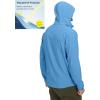 imageLittle Donkey Andy Mens UPF 50 Sun Protection Jackets Stretch Breathable Hoodie Summer Shirts for HikingLbiza Blue