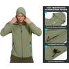 imageLittle Donkey Andy Mens UPF 50 Sun Protection Jackets Stretch Breathable Hoodie Summer Shirts for HikingLoden Green
