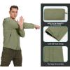 imageLittle Donkey Andy Mens UPF 50 Sun Protection Jackets Stretch Breathable Hoodie Summer Shirts for HikingLoden Green