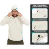 imageLittle Donkey Andy Mens UPF 50 Sun Protection Jackets Stretch Breathable Hoodie Summer Shirts for HikingMarshmallow
