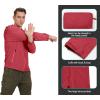 imageLittle Donkey Andy Mens UPF 50 Sun Protection Jackets Stretch Breathable Hoodie Summer Shirts for HikingRacing Red