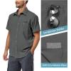 imageLittle Donkey Andy Mens UPF 50 UV Protection Shirt UltraBreathable Short Sleeve Fishing Hiking ShirtsCastlerock