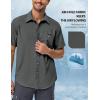imageLittle Donkey Andy Mens UPF 50 UV Protection Shirt UltraBreathable Short Sleeve Fishing Hiking ShirtsCastlerock