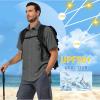 imageLittle Donkey Andy Mens UPF 50 UV Protection Shirt UltraBreathable Short Sleeve Fishing Hiking ShirtsCastlerock