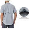 imageLittle Donkey Andy Mens UPF 50 UV Protection Shirt UltraBreathable Short Sleeve Fishing Hiking ShirtsGray Dawn