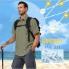 imageLittle Donkey Andy Mens UPF 50 UV Protection Shirt UltraBreathable Short Sleeve Fishing Hiking ShirtsLoden green