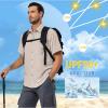 imageLittle Donkey Andy Mens UPF 50 UV Protection Shirt UltraBreathable Short Sleeve Fishing Hiking ShirtsWood ash